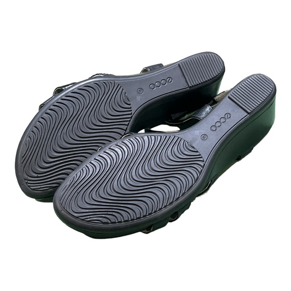 Ecco Leather back strap platform sandals size 40 or 9. - Picture 4 of 4